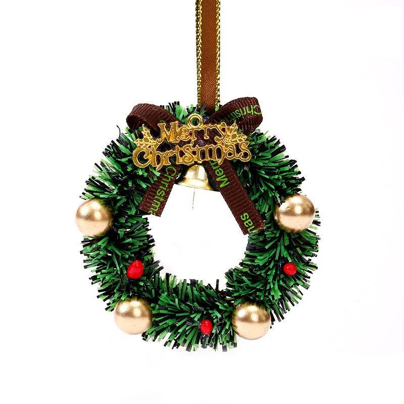 Christmas Wreath Ornament with Ribbon Bow and Bell - Color_05