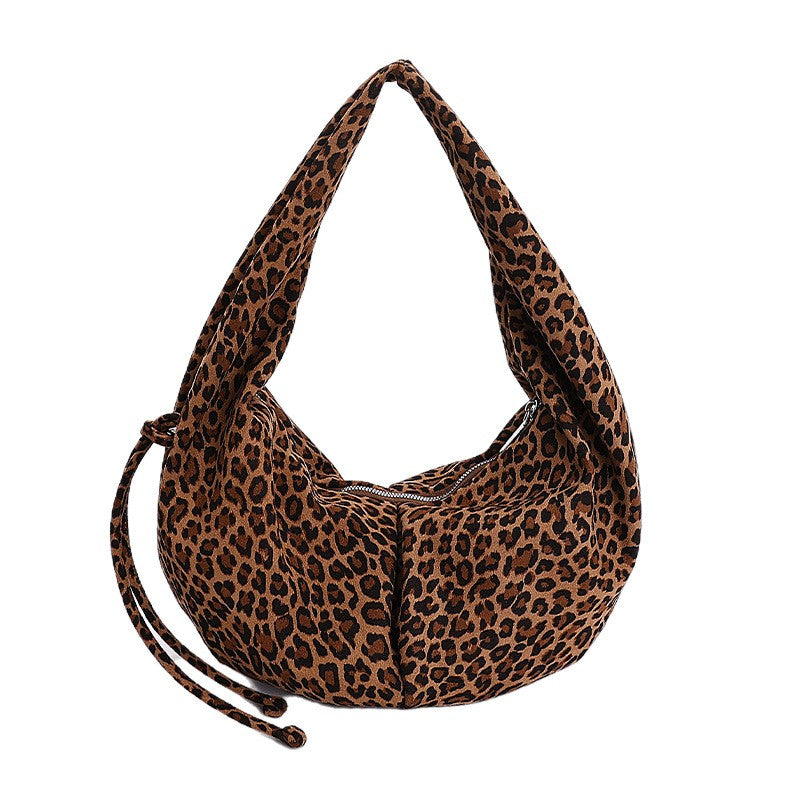 Slouchy Faux Suede Crescent Hobo Bag