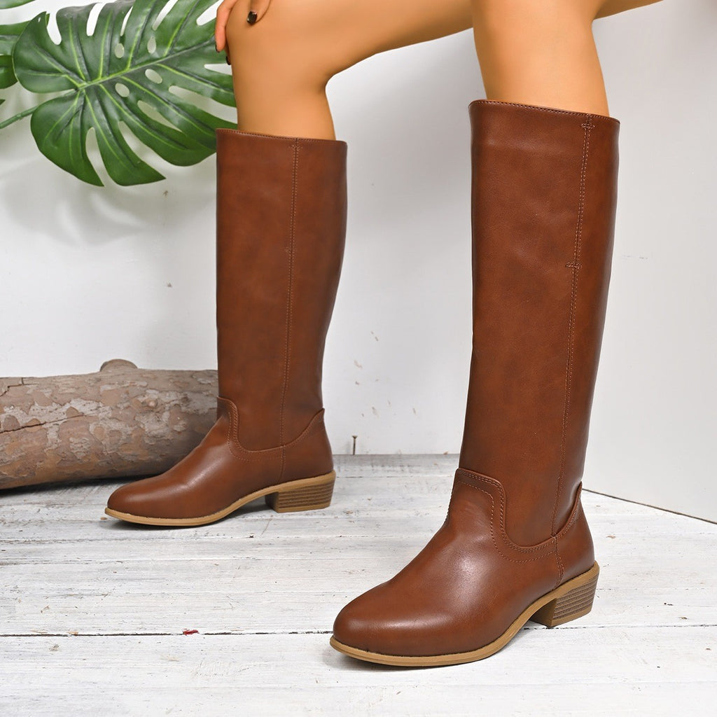 Classic Pull-On Knee High Riding Boots