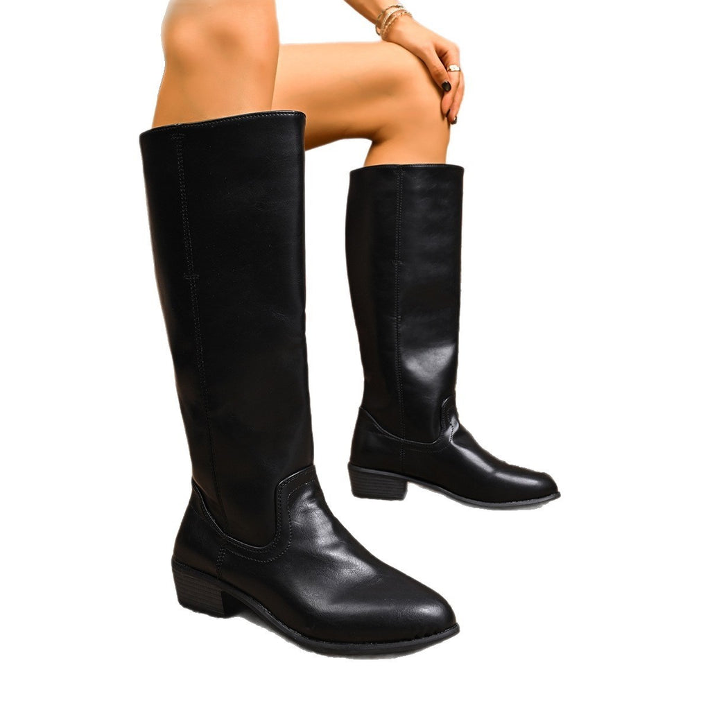 Classic Pull-On Knee High Riding Boots