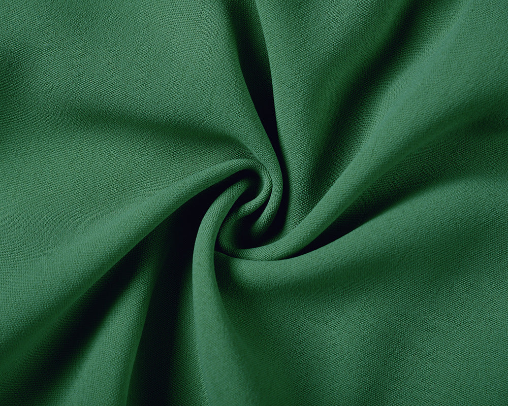 Pleated Ruffle Sleeve Tie Waist Maxi Dress - Green - 10