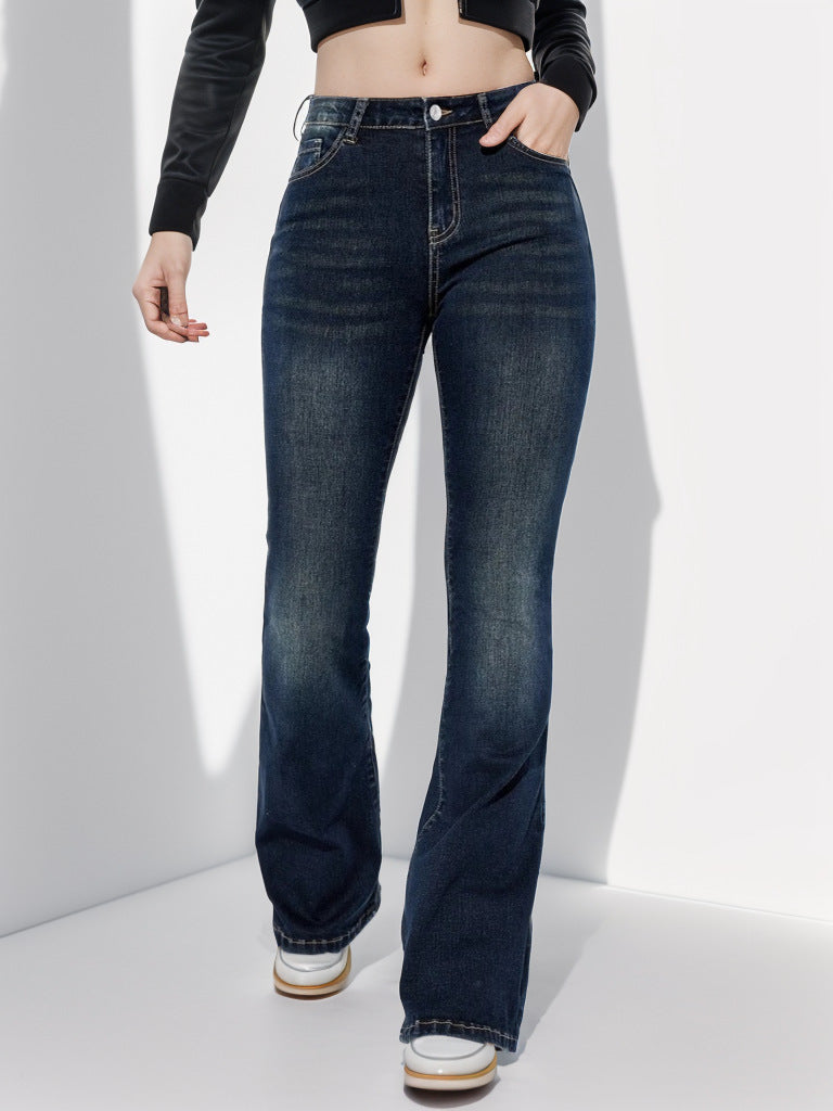 Vintage Dark Wash Bootcut Flare Jeans