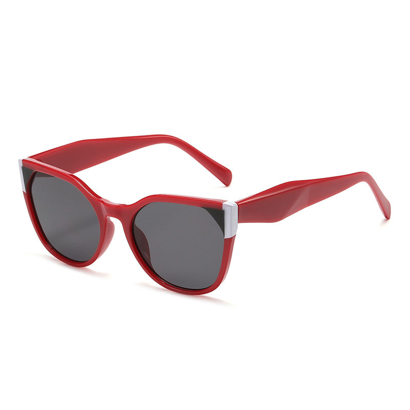 Retro Cat Eye Sunglasses Contrast Corners - Color_02