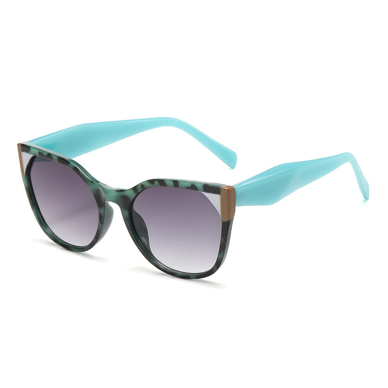 Retro Cat Eye Sunglasses Contrast Corners - Color_03