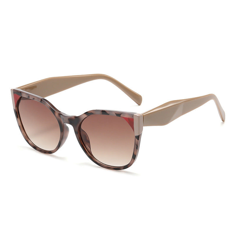 Retro Cat Eye Sunglasses Contrast Corners - Color_05