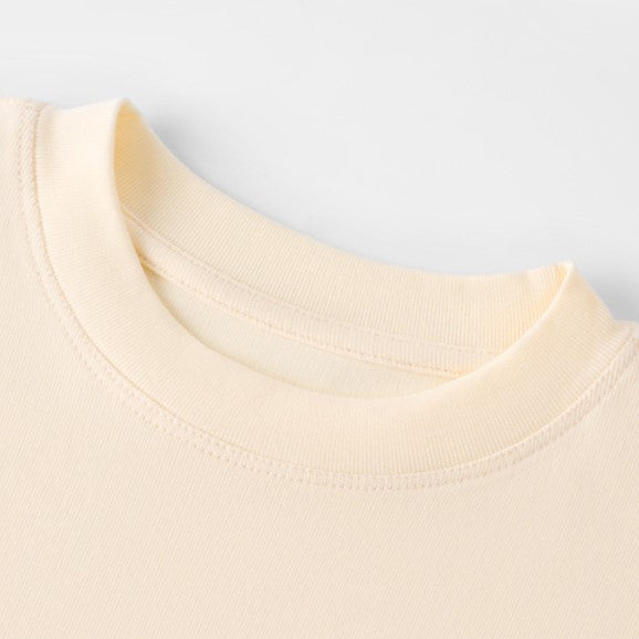 Fitted Crewneck Short Sleeve Cotton Tee - view 1