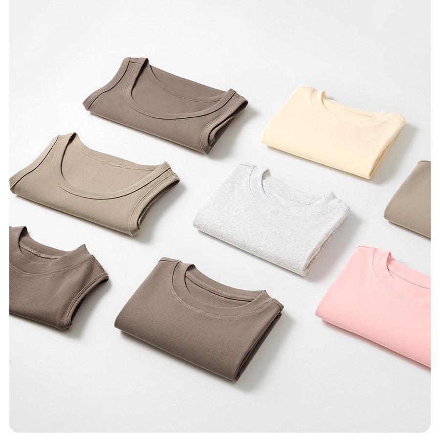 Fitted Crewneck Short Sleeve Cotton Tee - view 7