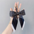 Pearl Accent Satin Bow Bag Charm - NO-1