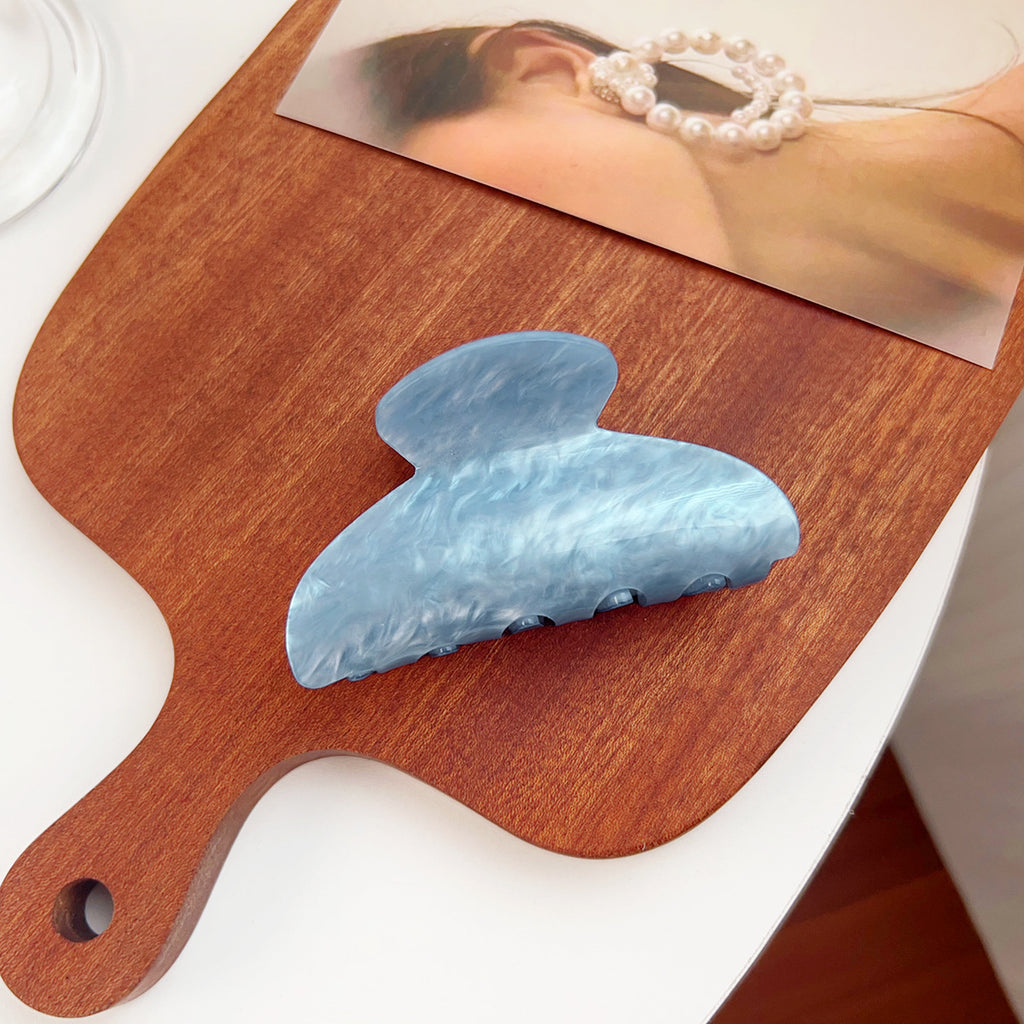 Pearl Marble Half Moon Claw Clip - Color_04