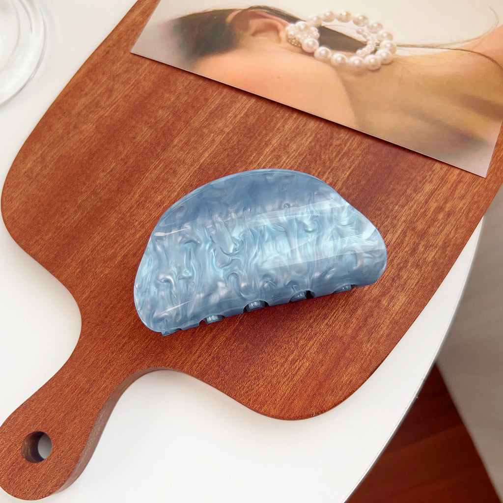 Pearl Marble Half Moon Claw Clip - Color_10