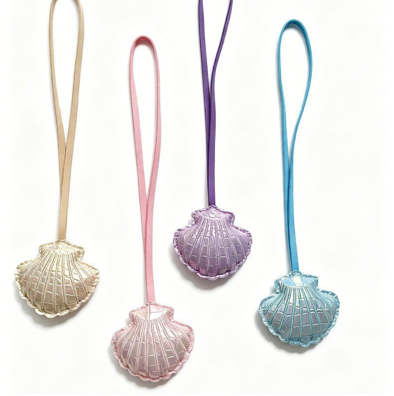 Seashell Bag Charm Keychain with Bow - view 1