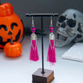 Skull Stack Tassel Drop Earrings - NO-4