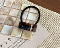 Marbled Acrylic Curved Hair Scrunchie - Color_03
