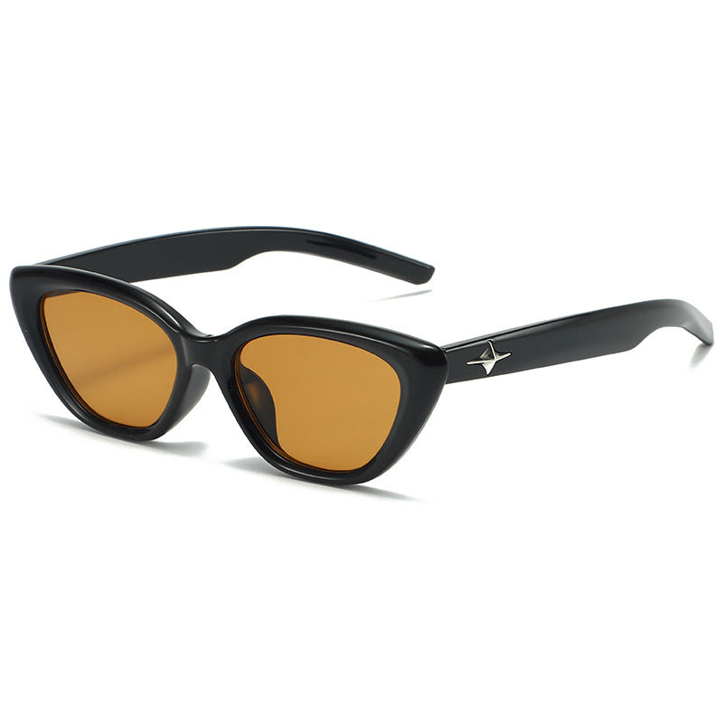 Star Emblem Small Cat Eye Sunglasses - Color_2