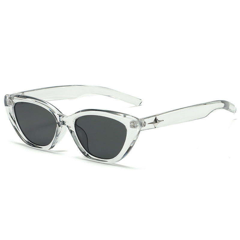 Star Emblem Small Cat Eye Sunglasses - Color_4