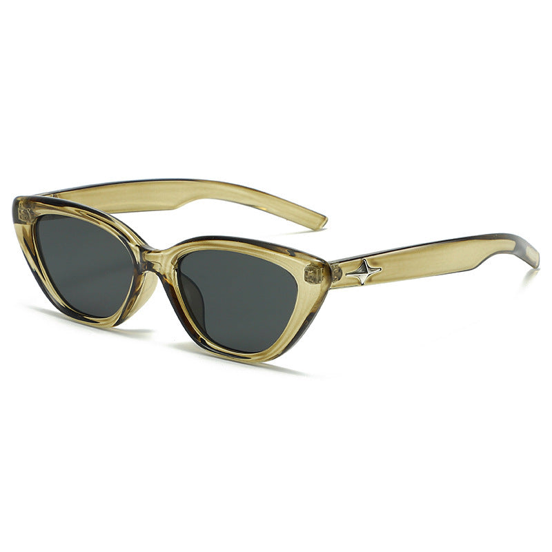 Star Emblem Small Cat Eye Sunglasses - Color_5