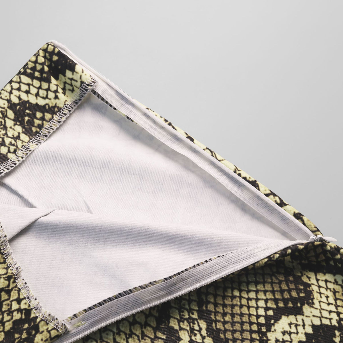 Snake Print A Line Midi Skirt - Python - 8