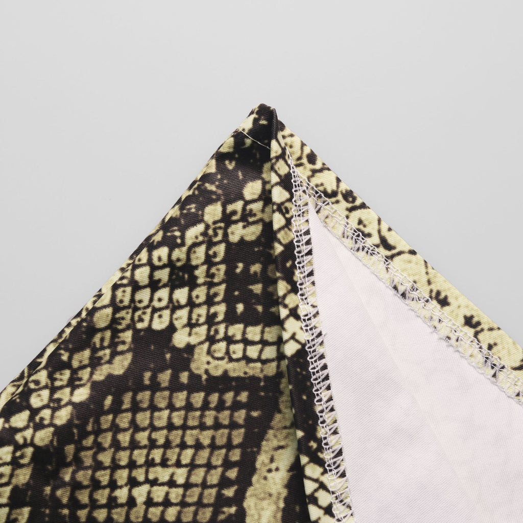 Snake Print A Line Midi Skirt - Python - 9