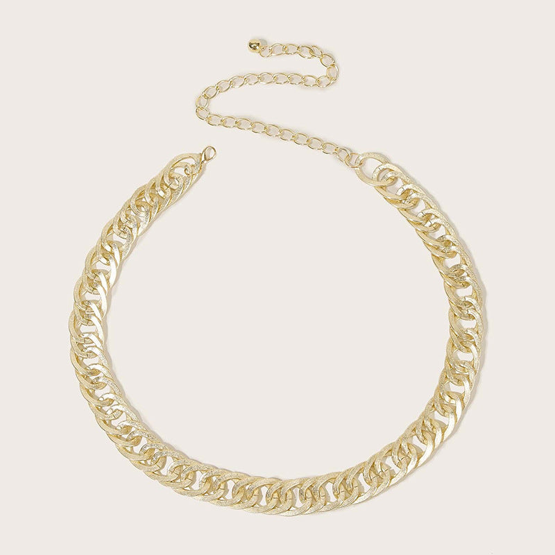 Chunky Curb Chain Waist Belt - Gold