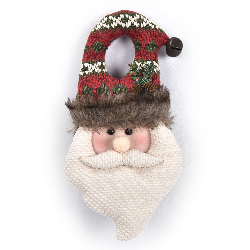 Christmas Plush Door Handle Hanger Decoration - Elderly