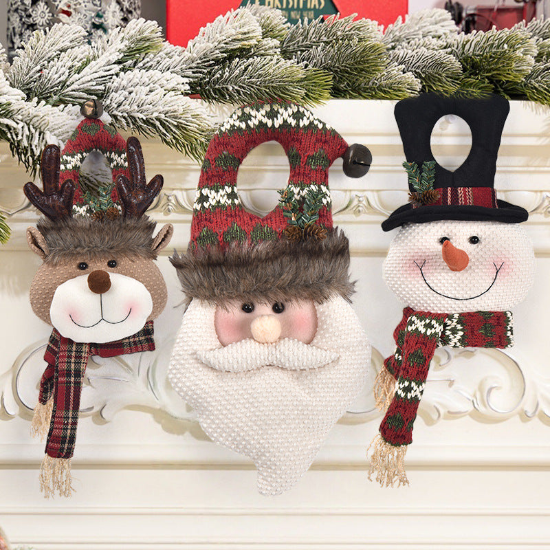 Christmas Plush Door Handle Hanger Decoration