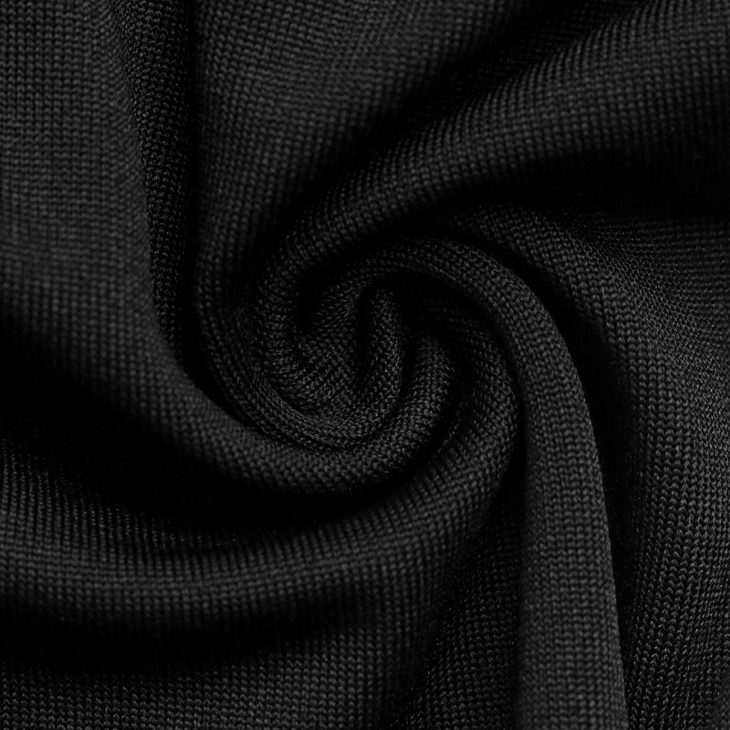 Rosette Ruched Off Shoulder Bodysuit - Black - 7