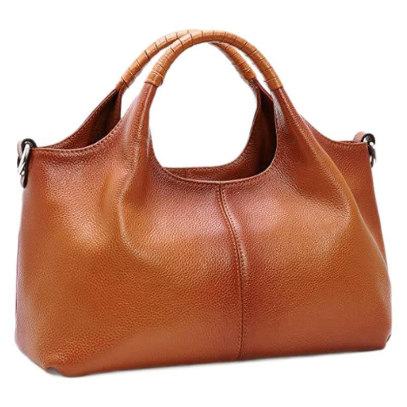 Slouchy Vegan Leather Top Handle Hobo Bag