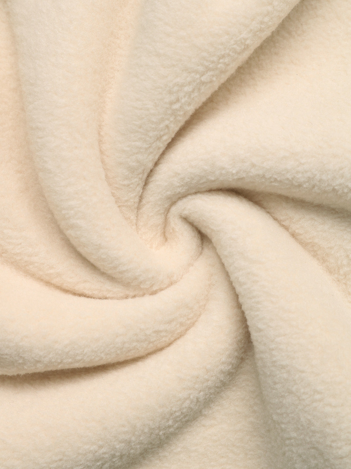 Contrast Blanket Stitch Micro Fleece Jacket - Beige - 9