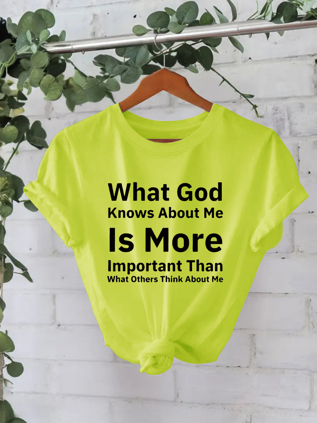 Faith Statement Graphic Cotton Tee - Acid