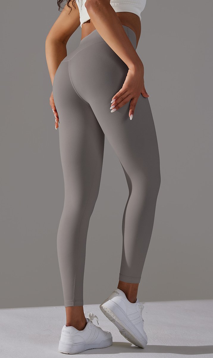 High Waist Brushed Seamless Yoga Leggings - Haiyue Rock - 1