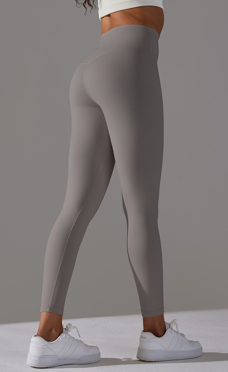 High Waist Brushed Seamless Yoga Leggings - Haiyue Rock - 3