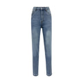 Fleece Lined Slim Tapered Jeans - Blue