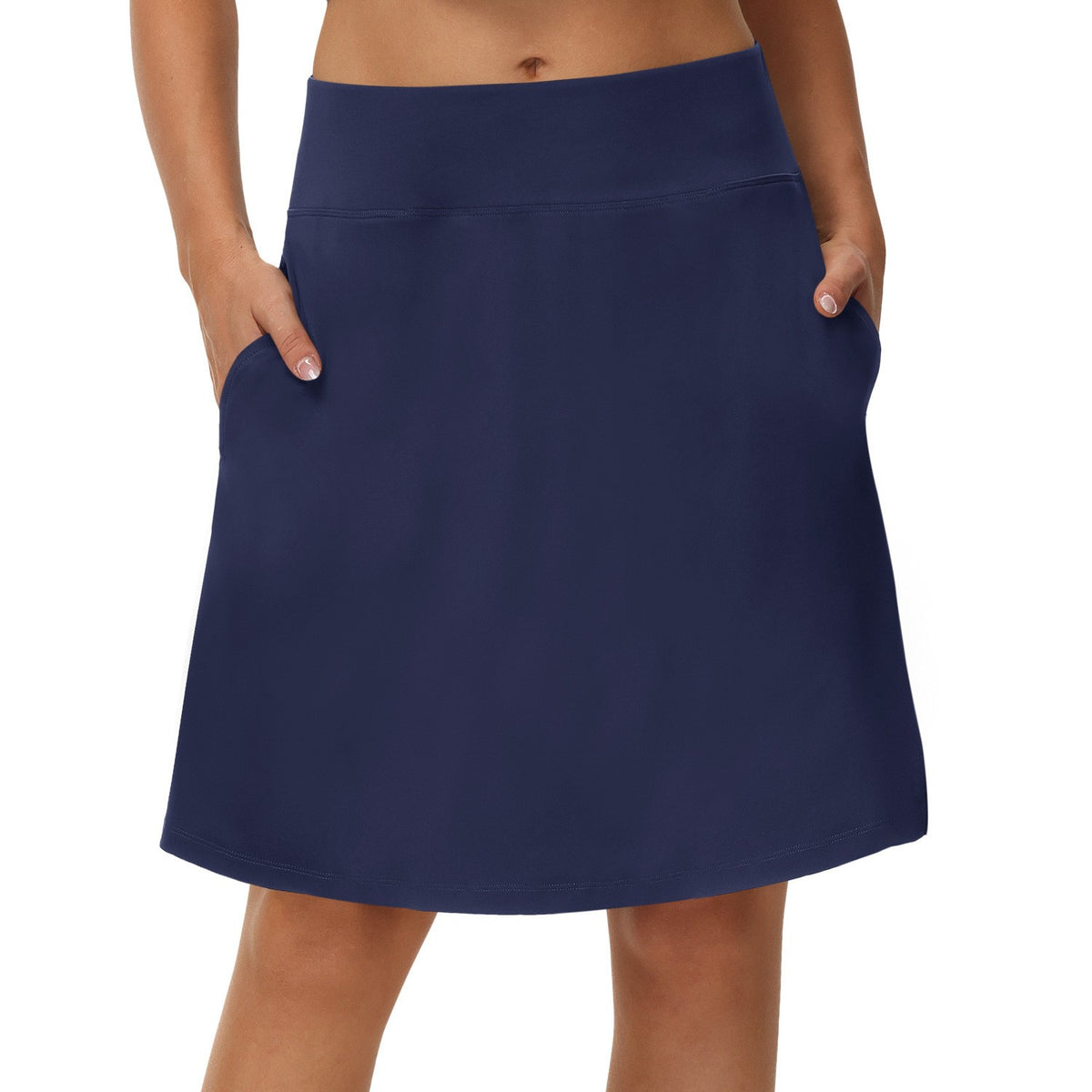 Knee Length Golf Tennis Skort With Side Pockets