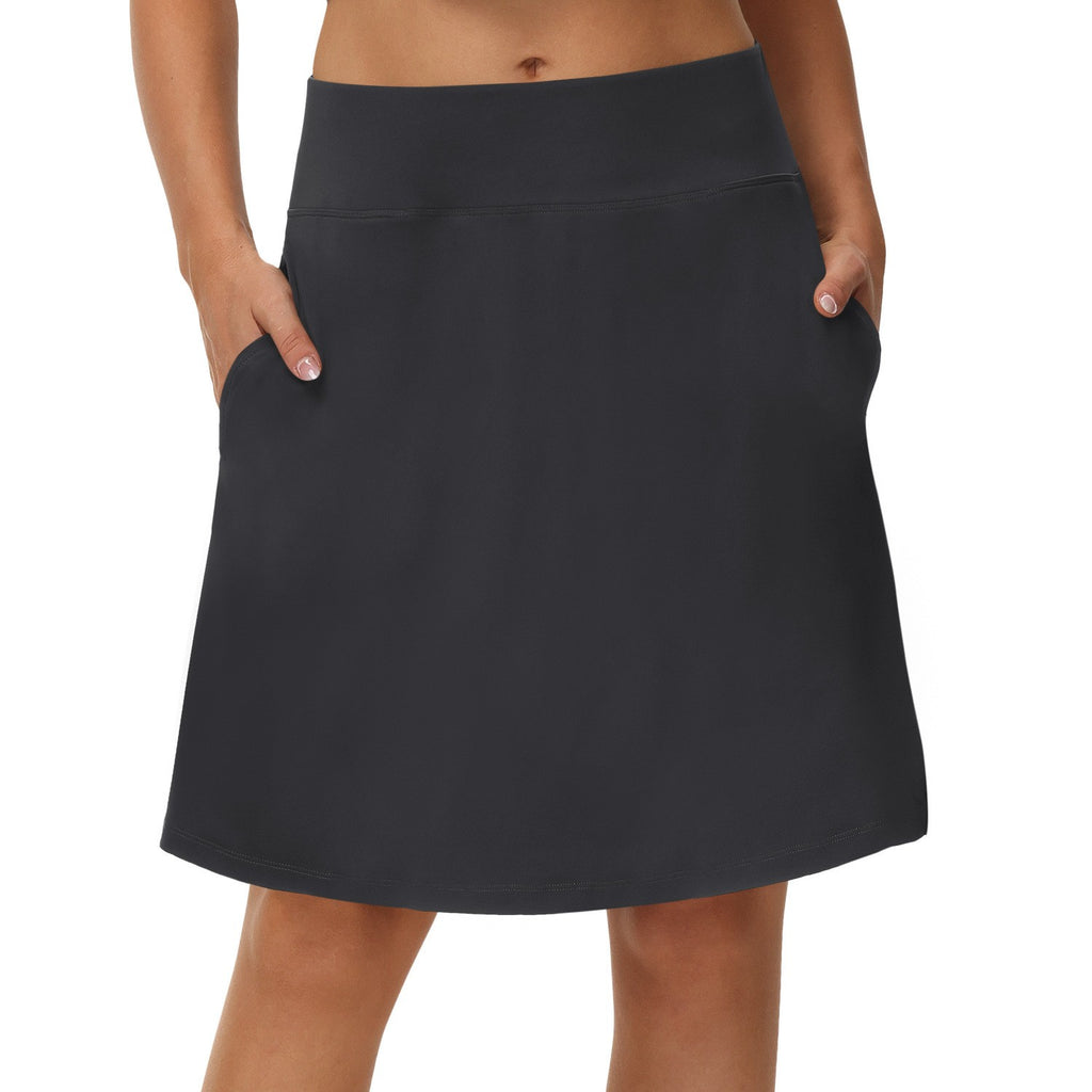 Knee Length Golf Tennis Skort With Side Pockets