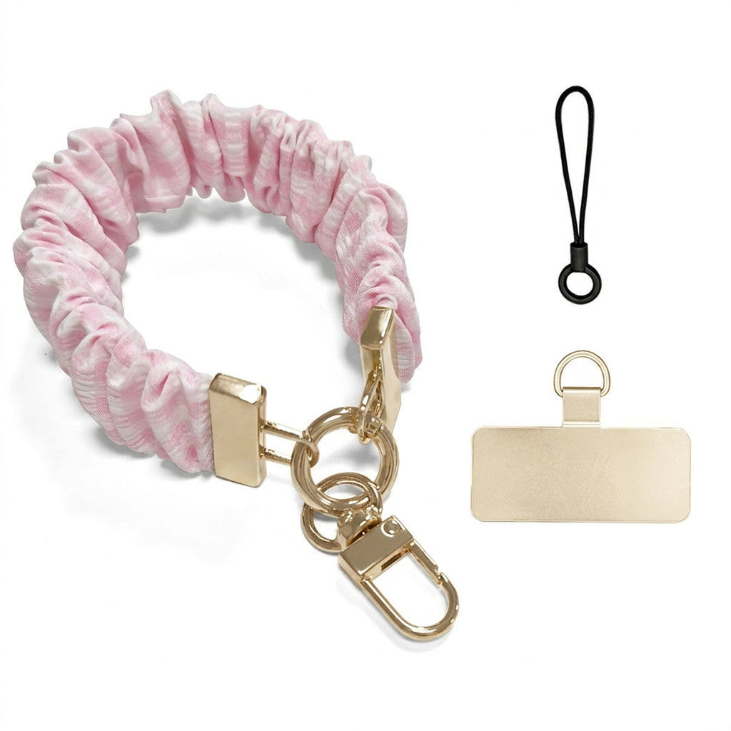 Scrunchie Wristlet Phone Lanyard With Clasp - PGrid_G