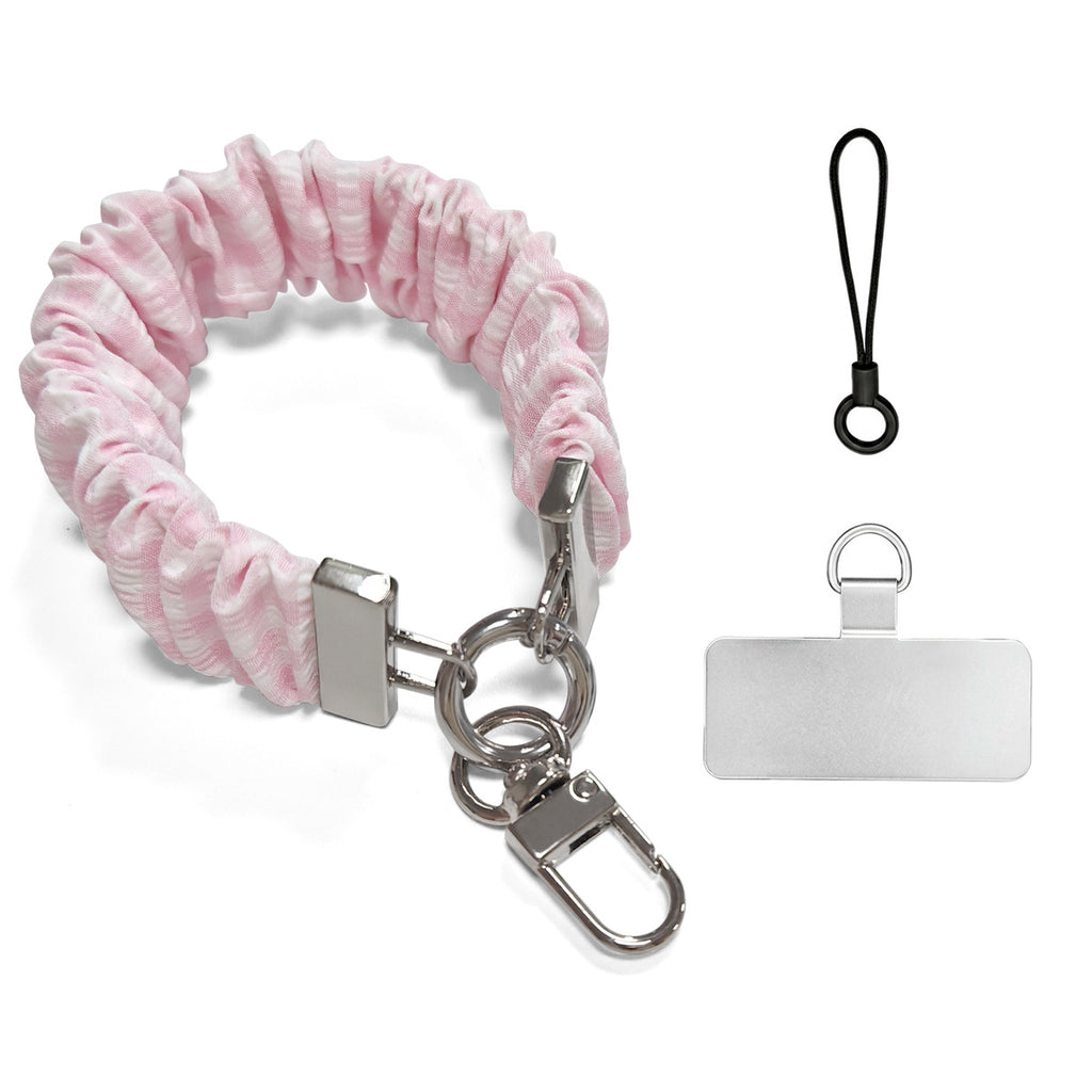 Scrunchie Wristlet Phone Lanyard With Clasp - PGrid_S