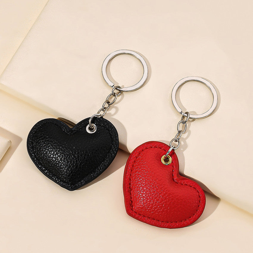 Textured Heart Bag Charm Keychain - view 1