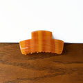 Chunky Marbled Hair Claw Clip for Updos - Amber