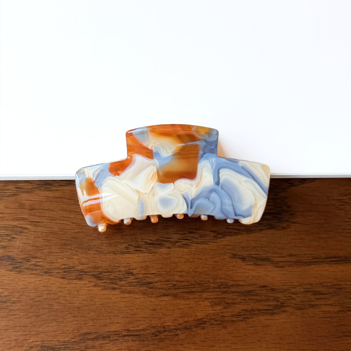 Chunky Marbled Hair Claw Clip for Updos - Colorful