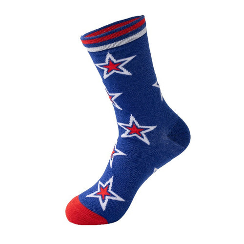 Americana Graphic Novelty Crew Socks - Star