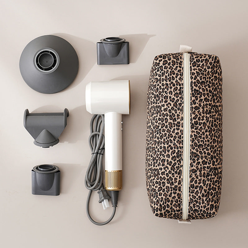 Padded Travel Pouch for Hair Styling Tools - Leopard - 7