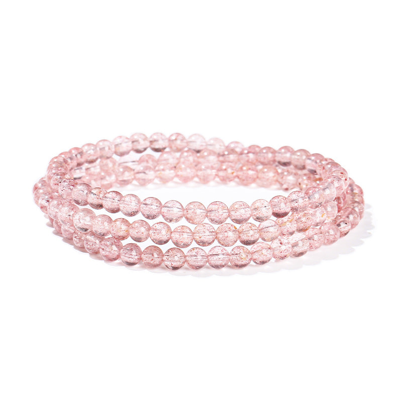 Rose Quartz Bead Wrap Bracelet - RoseQuartz