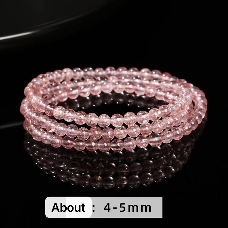 Rose Quartz Bead Wrap Bracelet - RoseQuartz - 1