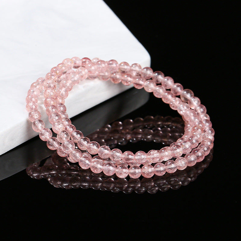Rose Quartz Bead Wrap Bracelet - RoseQuartz - 2