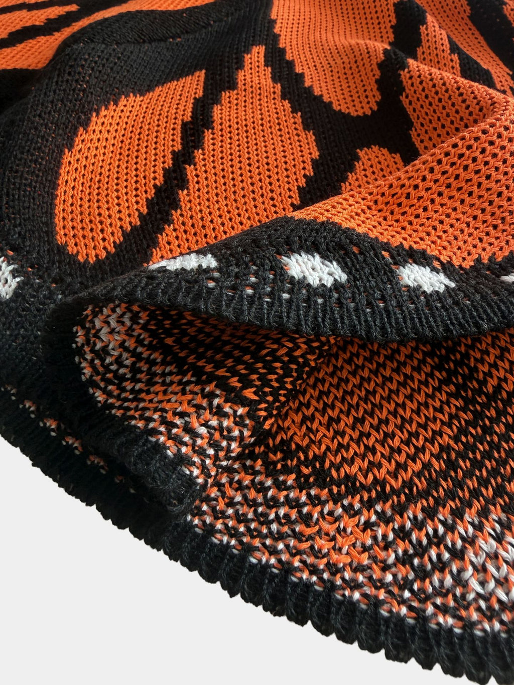 Butterfly Wing Batwing Knit Cardigan - Orange - 6