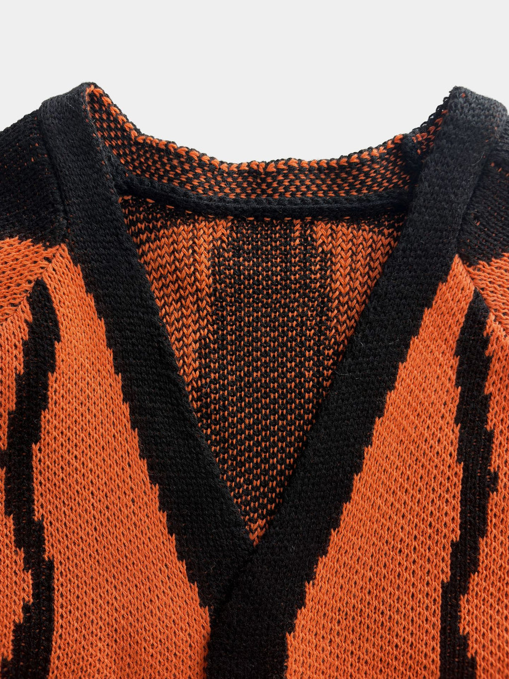 Butterfly Wing Batwing Knit Cardigan - Orange - 7