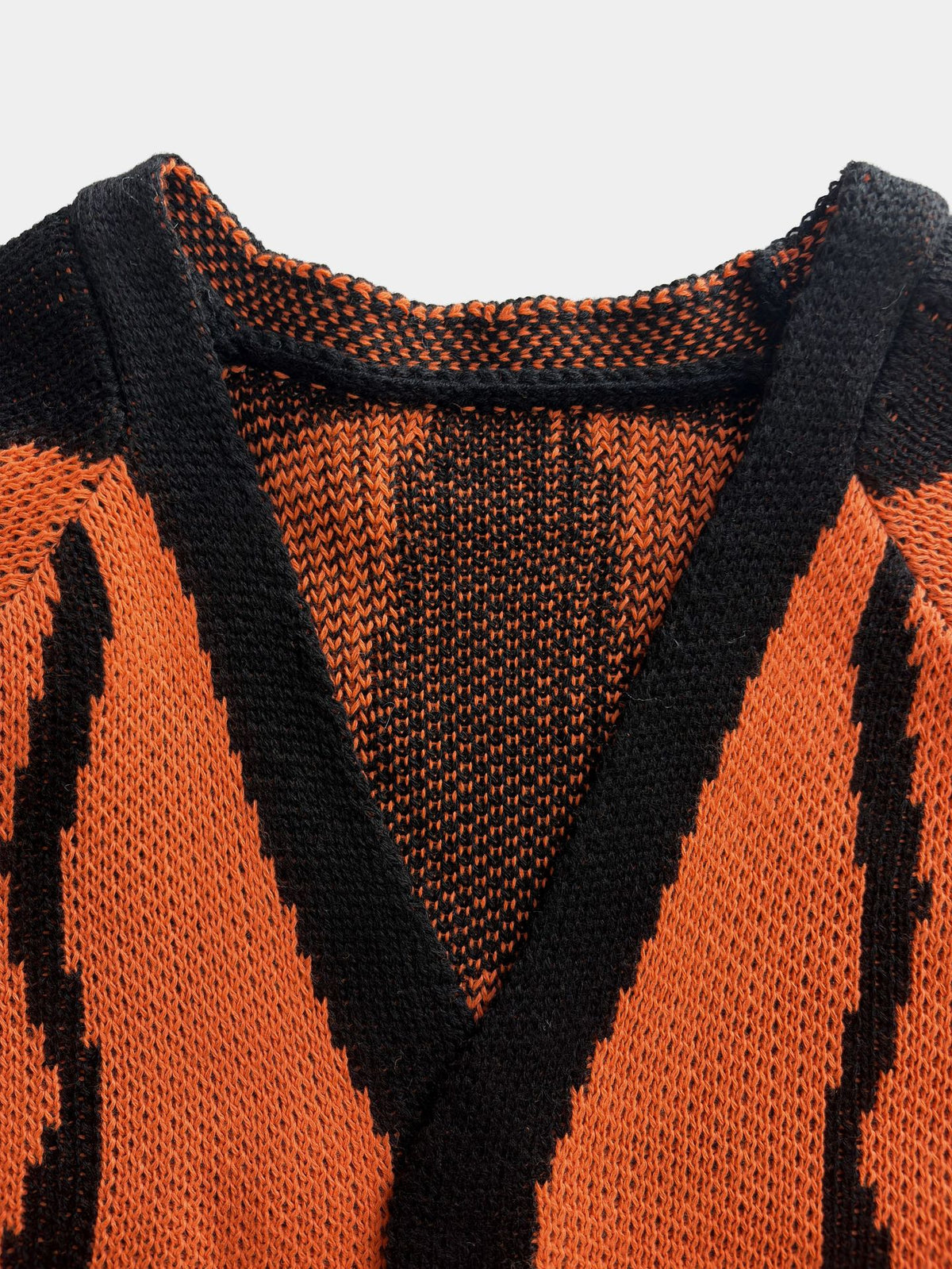 Butterfly Wing Batwing Knit Cardigan - Orange - 7