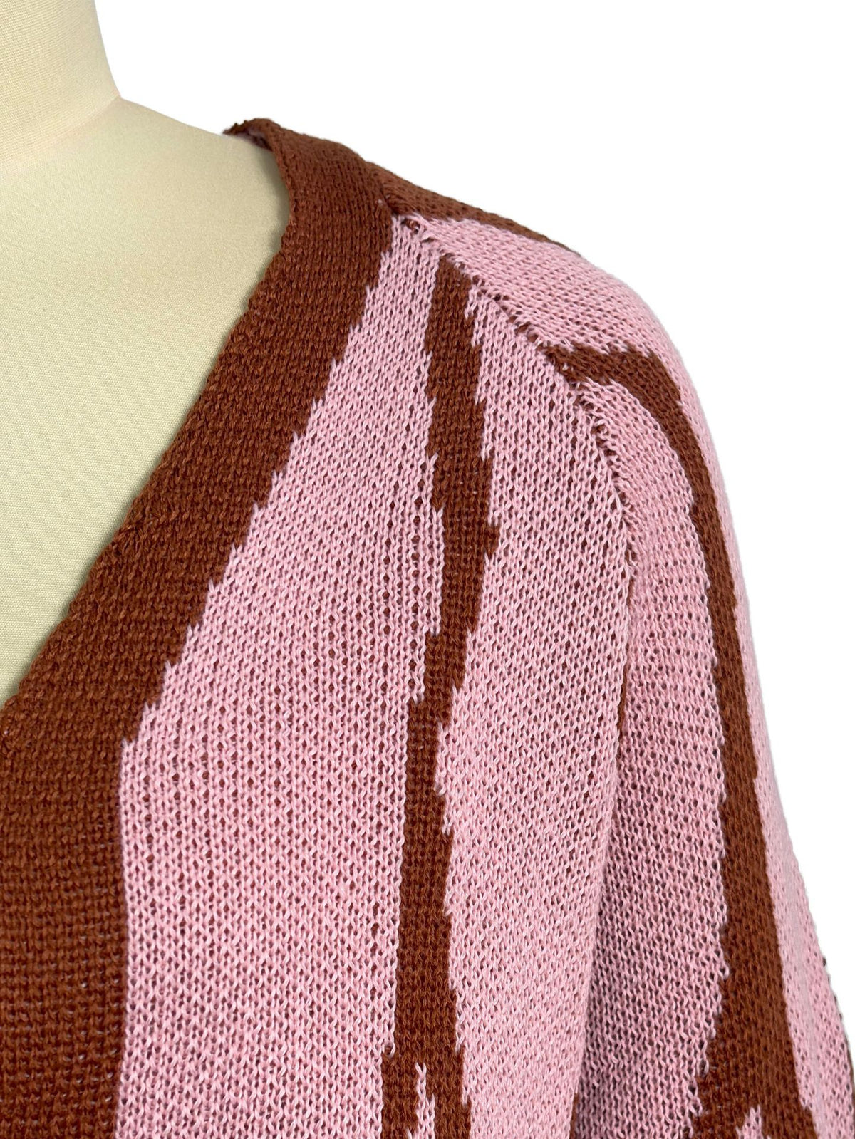 Butterfly Wing Batwing Knit Cardigan - Pink - 1