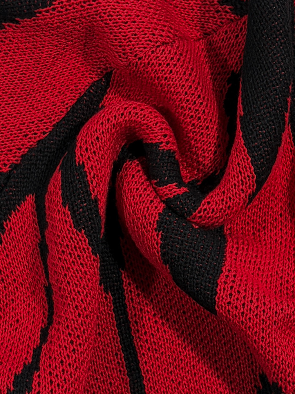 Butterfly Wing Batwing Knit Cardigan - Red - 2