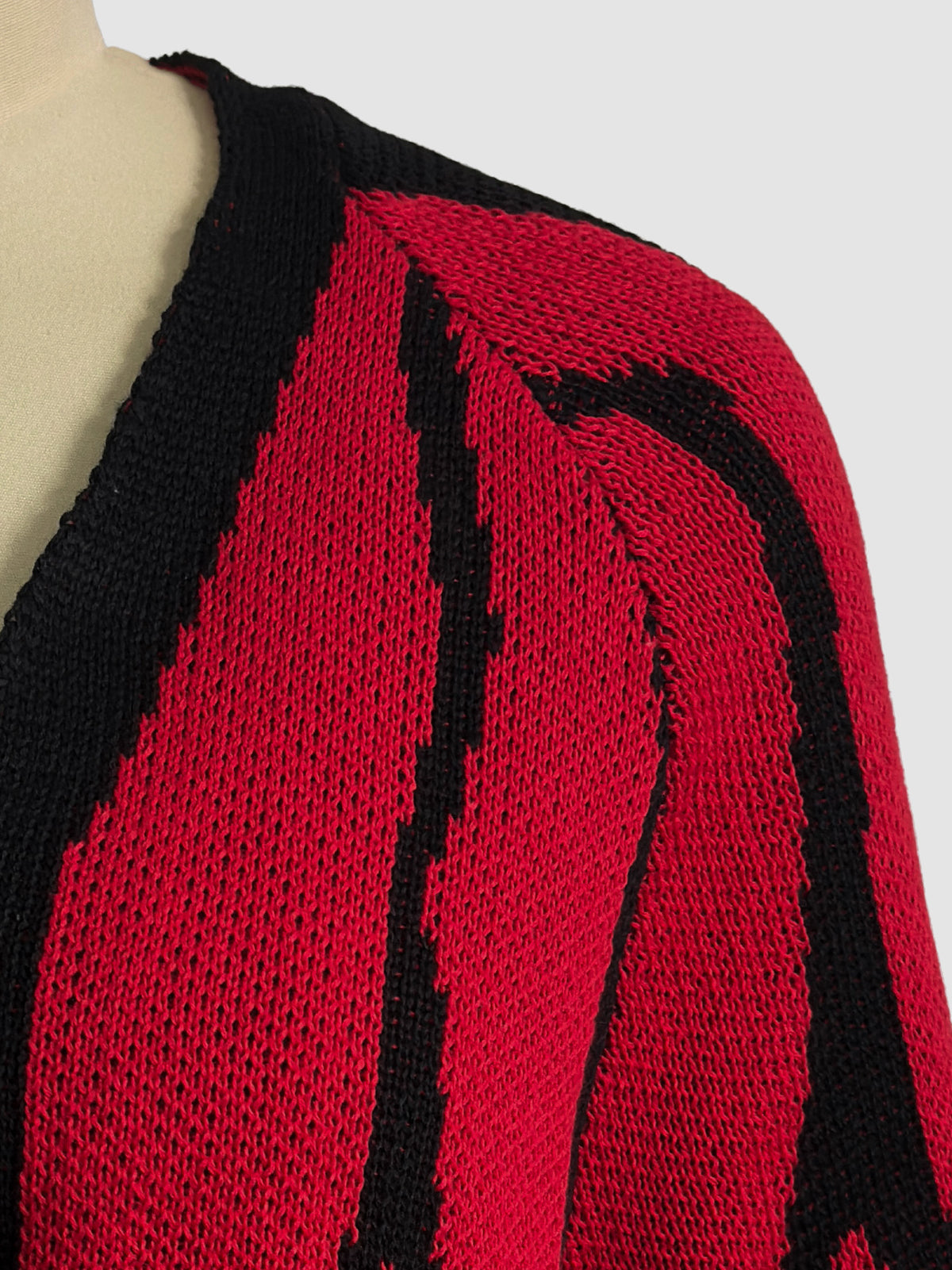Butterfly Wing Batwing Knit Cardigan - Red - 3